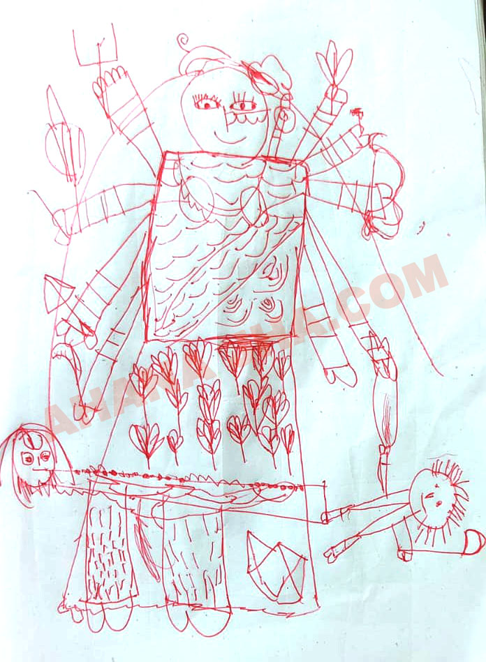 Maa Durga by Ahana Jha